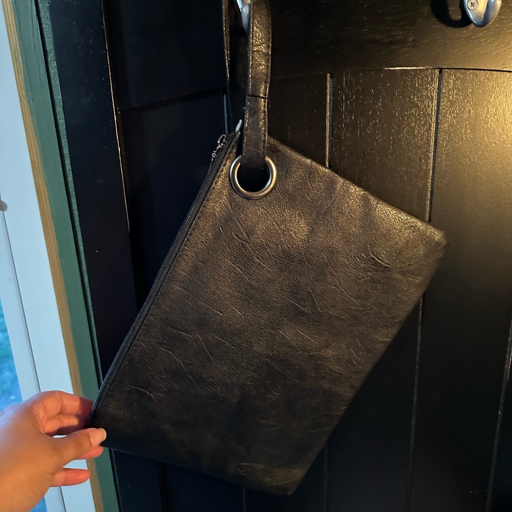 Black Leather Men's Bag